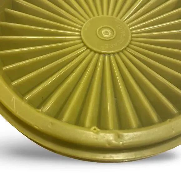 Tupperware Servalier Bowl Set of 5 Orange Yellow Green 886 1323 Sunburst Vintage - Picture 4 of 13